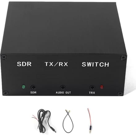 160MHz 100W Antenne Deler SDR Transceiver TR Schakelaar Aluminium Legering Doos Apparaat zwart