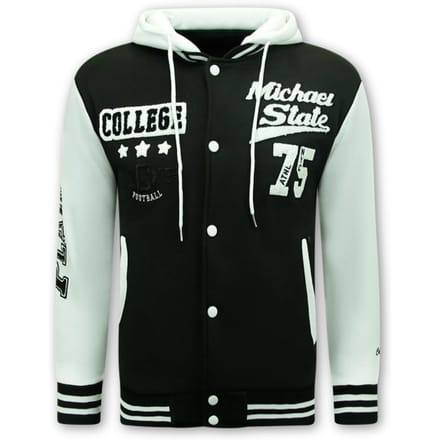 Bomberjack Heren - Zomerjas Heren - Baseball Jacket - Tussenjas Heren - 905 - Zwart