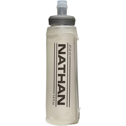 Nathan Soft Flask w/Bite Top 14 oz Clear 414ml