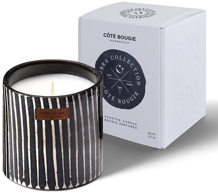 Côté Bougie geurkaars Zebre - Mandarine/majorelle Small