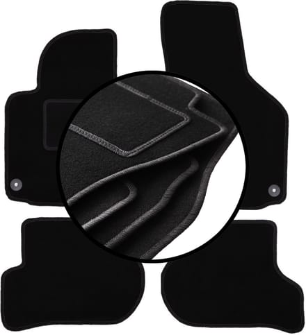 Complete set veloursmatten voor: Skoda Yeti crossover (2009-2017)