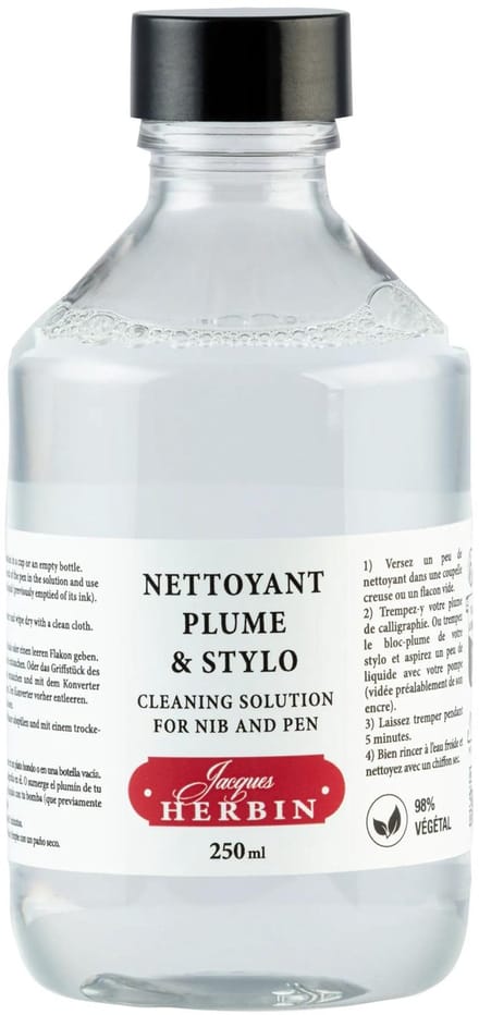 Jacques Herbin Schoonmaak inkt vulling - 250 ml - voor Vulpen