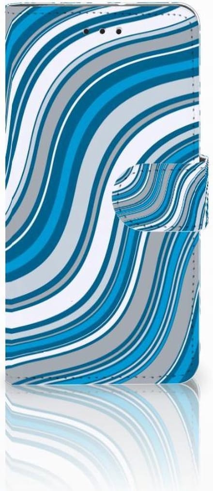 Motorola Moto G7 Play Telefoon Hoesje Waves Blue