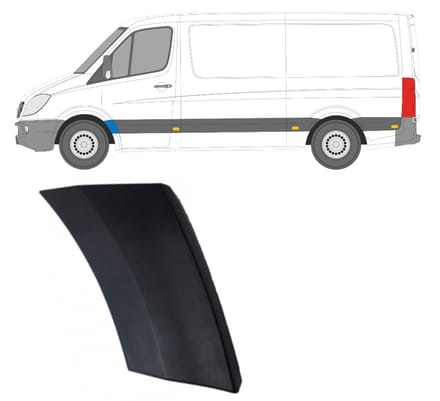 Spatbord sierlijst wielkast voor Volkswagen Crafter 2005-2017 / Links