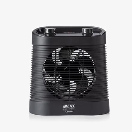 Stille en compacte thermoventilator met 4 standen en temperatuurregeling
