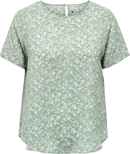 ONLY CARMAKOMA - CARVICA S/S TOP WVN NOOS Dames Blouse