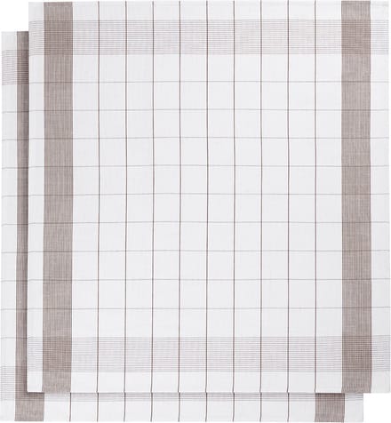 De Witte Lietaer Theedoek Glazendoek - 2 stuks - 68 x 68 cm - Katoen Linnen