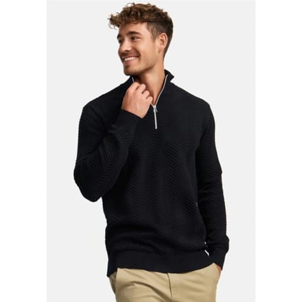 Kronstadt Ks2790 kscarlo half zip knit 999 black