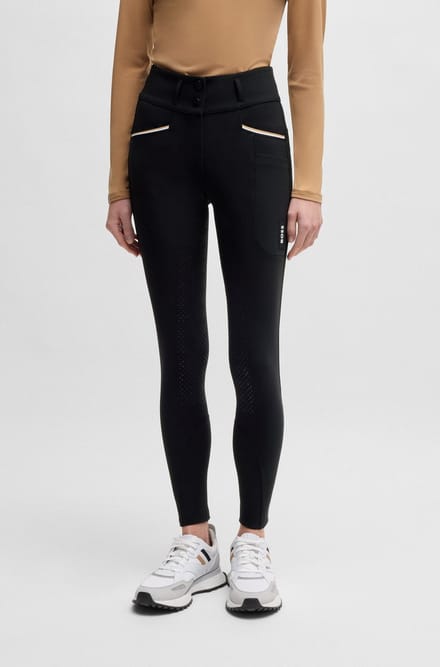 BOSS Equestrian High Waist Rijbroek Hailey Winter Full Grip-Black-S