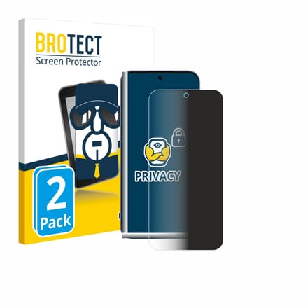 BROTECT - privacy screenprotector voor realme GT 8 Pro - Folie Beschermfolie Blauwlichtfilter 2 Stuks