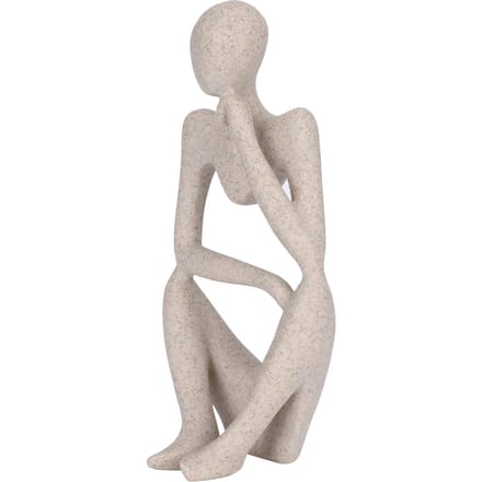 Hars Denker Beeld Abstract Standbeeld Verzamelfiguur Huis Kantoor Bureau Decoratie gray