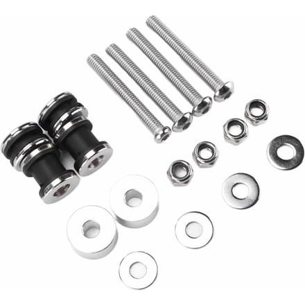 Motorfiets Rugleuning Sissy Bar Afneembare Docking Hardware Kit Vervanging voor FXST FXSTB 1987‑1999 gray