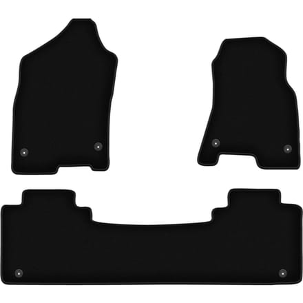 Wielganizator WLG-BASIC – Auto Veloursmatten – Dodge RAM 1500 Quad Cab – 2019-2024 – Zwart