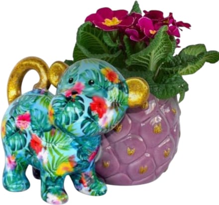 Pomme Pidou - Bloempot - Aap Bubbles - Medium - 002 (L22,2xD19,5xH16,5 CM - keramiek)