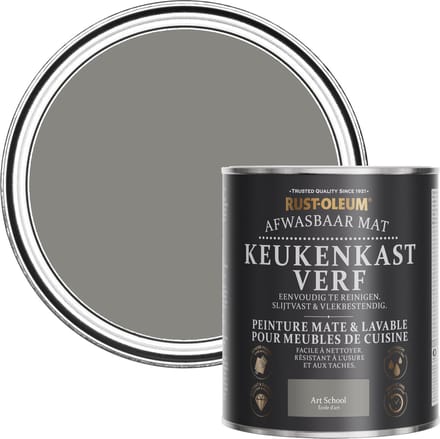Rust-Oleum Grijs Afwasbaar Mat Keukenkastverf - Art School 750ml