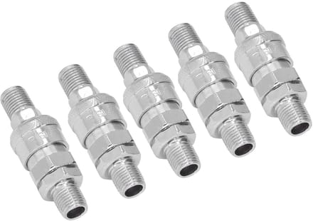 Dailygoods- Luchtkoppeling 1/4 - 5 Sets - Luchtsnelkoppeling - Roestvrij Stalen Fittingen - Verguld - Koppeling/Plugset - Luchtfitting