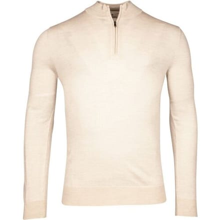 Thomas Maine Trui Skipper Half Zip Single Knit Fine Merino Kitt / male