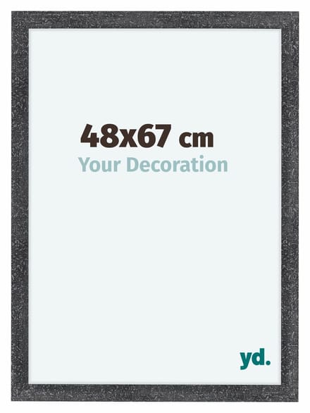 Your Decoration - Fotolijst 48x67 cm - MDF - Grijs Geveegd - Como