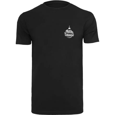 Mister Tee - Merry Christmas Heren Tshirt - S - Zwart