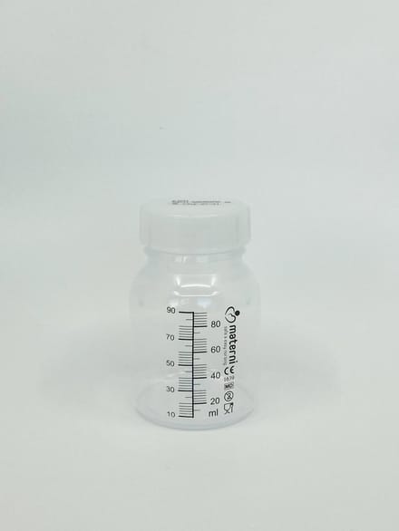 Materni Moedermelk Bewaarfles - 80 ml met dop borstvoeding - 10 stuks