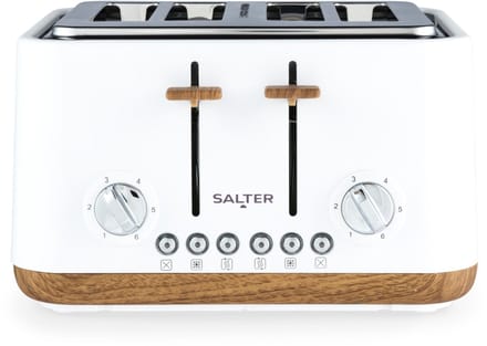 Salter Toronto 4-Slice Toaster - 6 Bruiningsniveaus - Zelfcentrerend