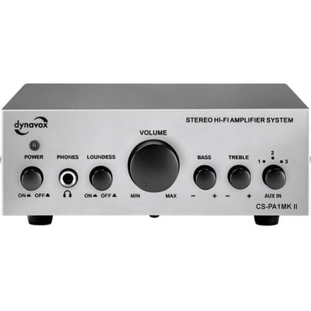 Dynavox CS-PA1 MK2 kleine versterker 60 watt in het zilver