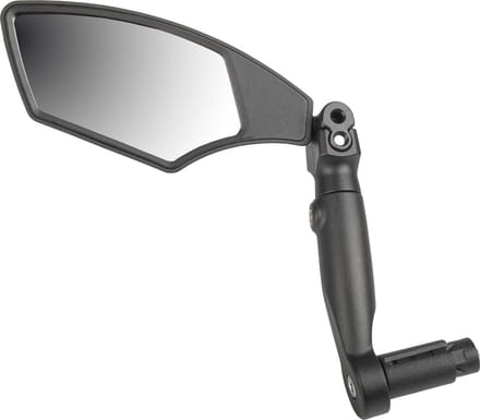 M-wave Fietsspiegel Links Barend Glas/fiberglass Zwart/zilver