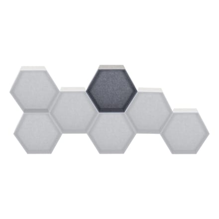 Akoestisch scheidingselement / geluidsdemper FLEXMIUT STORE B 36x54,5x25 modulair PET grijs hjh OFFICE