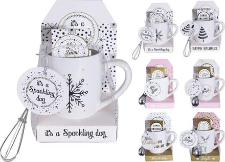 Drinkbeker geschenkset aardewerk (1 stuk) assorti