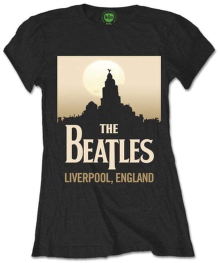 The Beatles - Liverpool, England Dames Tshirt - L - Zwart