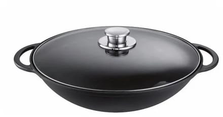 Schulte-Ufer Rustika Gietijzeren wok / wadjan 36cm - met Deksel