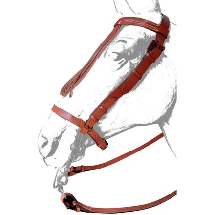 Lederen paardenhoofdstellen Zaldi Ronda