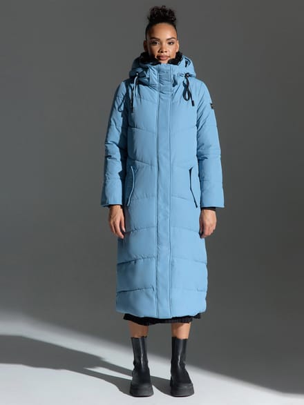 Navahoo dames gewatteerde winterjas Hingucker – Extra Lang & Warm