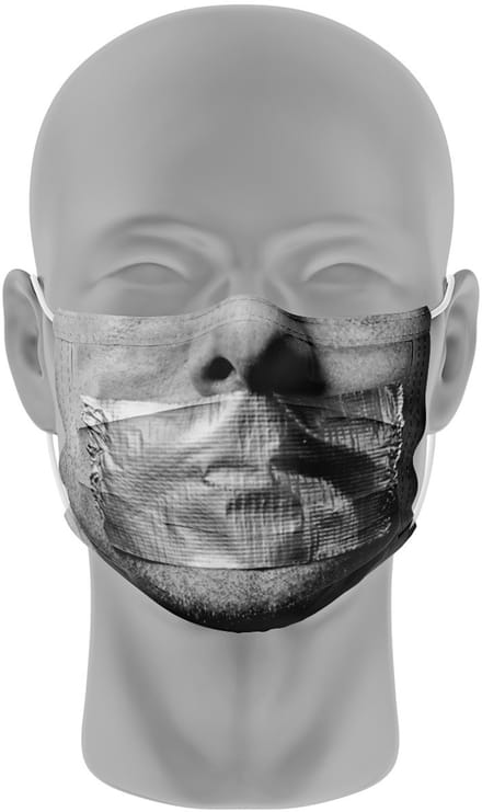 Mondmasker (herbruikbaar) Nihon | ducttape-print | Grijs