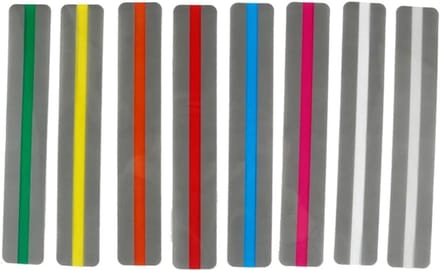 Lees Hulp Strips - Markeer Linialen - Verbeter Lezen - Geleide Lezing - 19x14cm - Meerkleurig