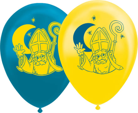 Wefiesta - Sinterklaas ballonnen (8 stuks) - Welkom Sinterklaas - Sinterklaas versiering - Sinterklaas intocht - Sinterklaas en Piet -sinterklaas Cadeautjes
