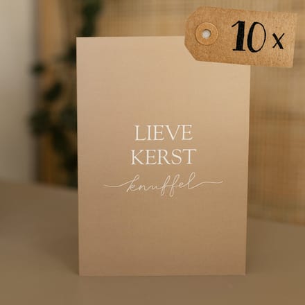 WeLikeToLove Kerstkaarten - Kerstkaartjes - Luxe - Set - Wenskaarten kerst - 10 stuks - A6