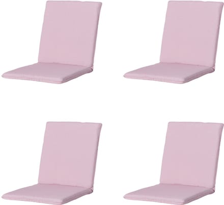 Madison - Stapelstoelkussen Panama soft pink - Ca. 97x49 cm - Set van 4