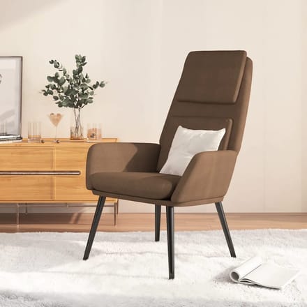 vidaXL - Relaxstoel - stof - bruin