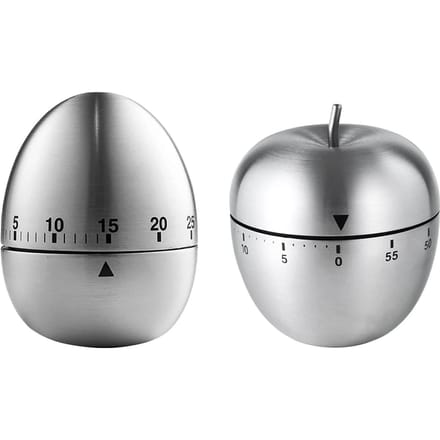 Keukentimer Ei Fruit Stijl Roestvrij Staal Stabiel 70 Decibel Waterdicht Kooktimer voor gray