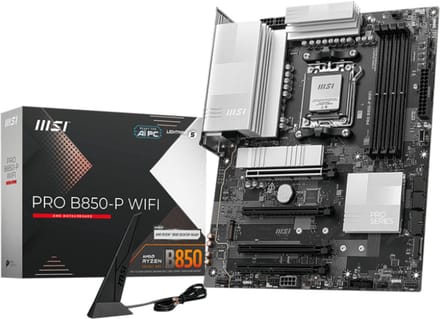 MSI B850-P Moederbord Socket AMD AM5 Vormfactor ATX Moederbord chipset AMD® B850