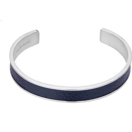 Echt leer en roestvrij stalen armband Philipp Blanc Simon