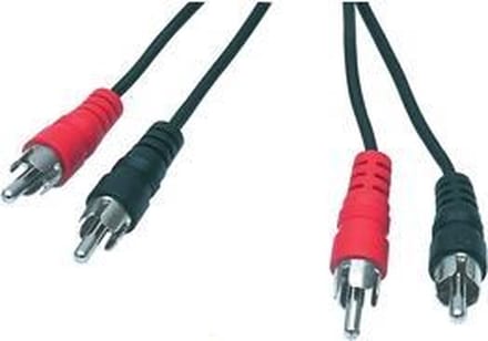 2x RCA mannelijk - 2x RCA mannelijk 5,00 m