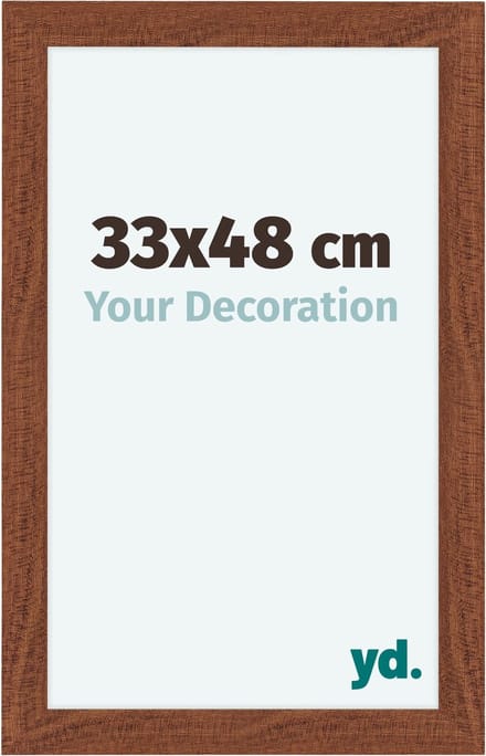 Your Decoration - Fotolijst 33x48 cm - MDF - Walnoot - Como