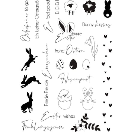 VBS Siliconen stempel "Happy Easter"