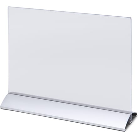 Menukaarthouder IEZZY liggend A4 aluminium voet