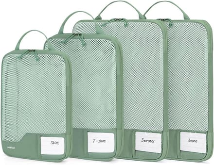 4-delige Packing Cubes Compressie Set voor Efficiënt Reizen
