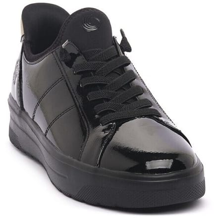 Jana Step-In Dames Instapper - 23764-018 Zwart Lak - Wijdte H - Maat 37