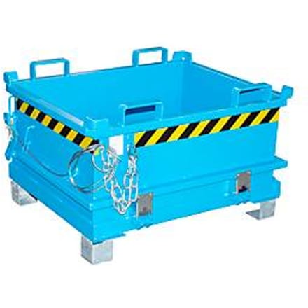 Bauer Mini-klapbodemcontainer MSB 250 - 1000 x 800 x 625 mm - lichtblauw RAL 5012