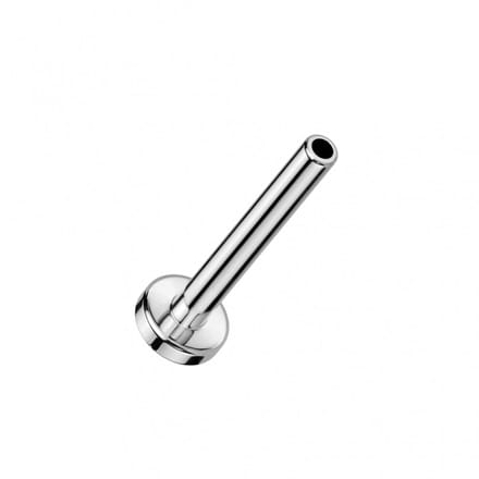 Staafje titanium stud push in 0.8x10 - zilver - LMPiercings